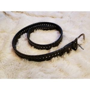 Tommy Hilfiger black braided belt men non leather